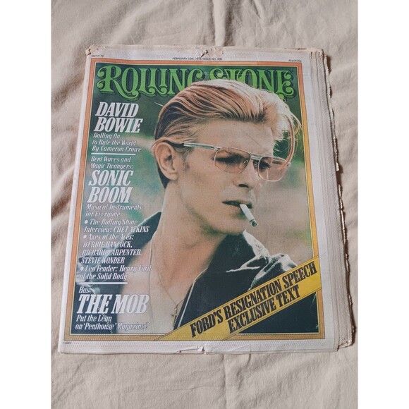 DAVID BOWIE Rolling Stone magazine February 12, 1976 Issue 206 - Picture 1 of 2